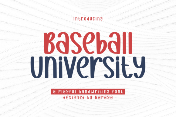 Baseball University: A Playful Display Font for Modern Blogs