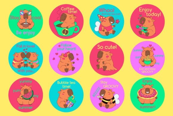 Capybara Round Stickers: A Practical Graphics Review