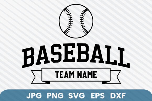 Custom Baseball Team Logo SVG for Graphics and Crafts