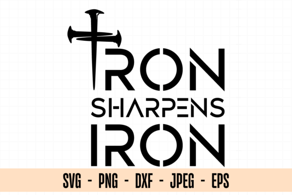 Iron Sharpens Iron Svg for Branding and Marketing