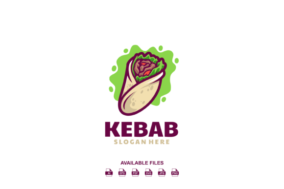 Kebab Logo: A Fresh Graphic Design Asset for Logos