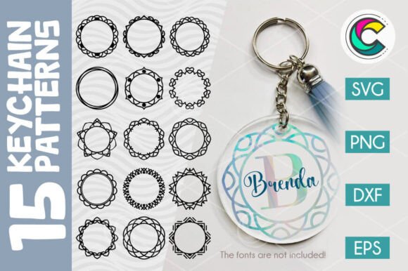 Mandala Keychain SVG Bundle Review