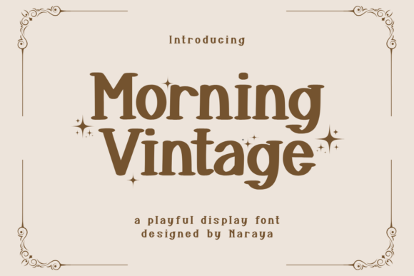 Morning Vintage Fonts: A Display Review for Sellers