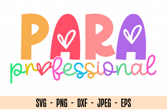 Paraprofessional Svg for Modern Graphic Design