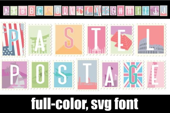 Pastel Postage: A Color Fonts Review for Real Projects
