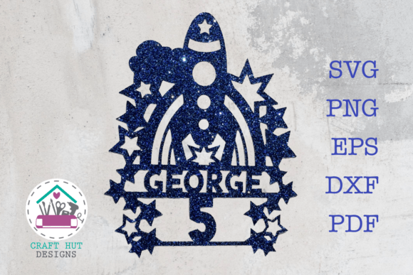 Space Themed Cake Topper SVG Cut File Review