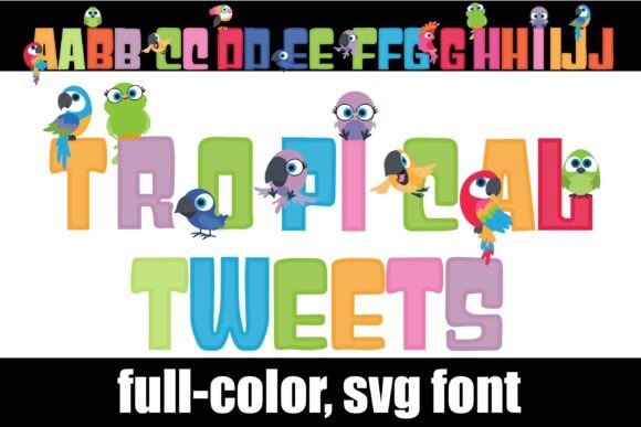 Tropical Tweets: A Vibrant Color Font for Modern Blog Design