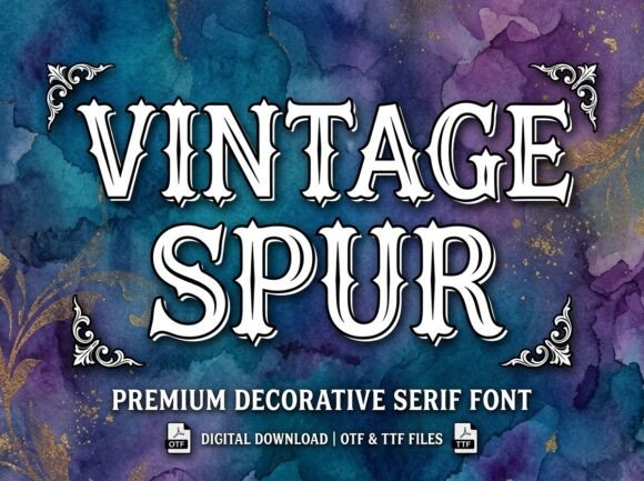 Vintage Spur: A Decorative Fonts Review for Real Projects